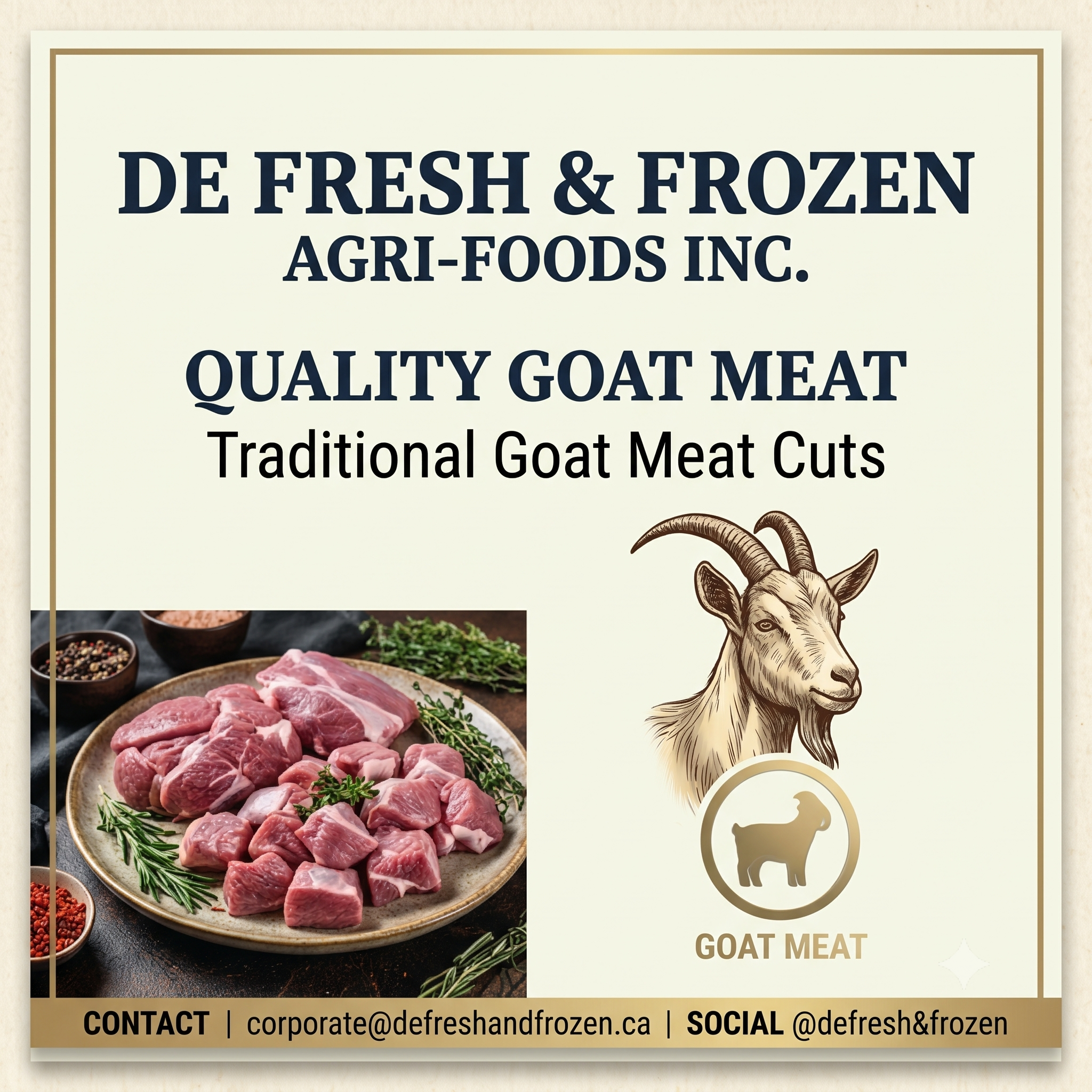 Goat meat in canada